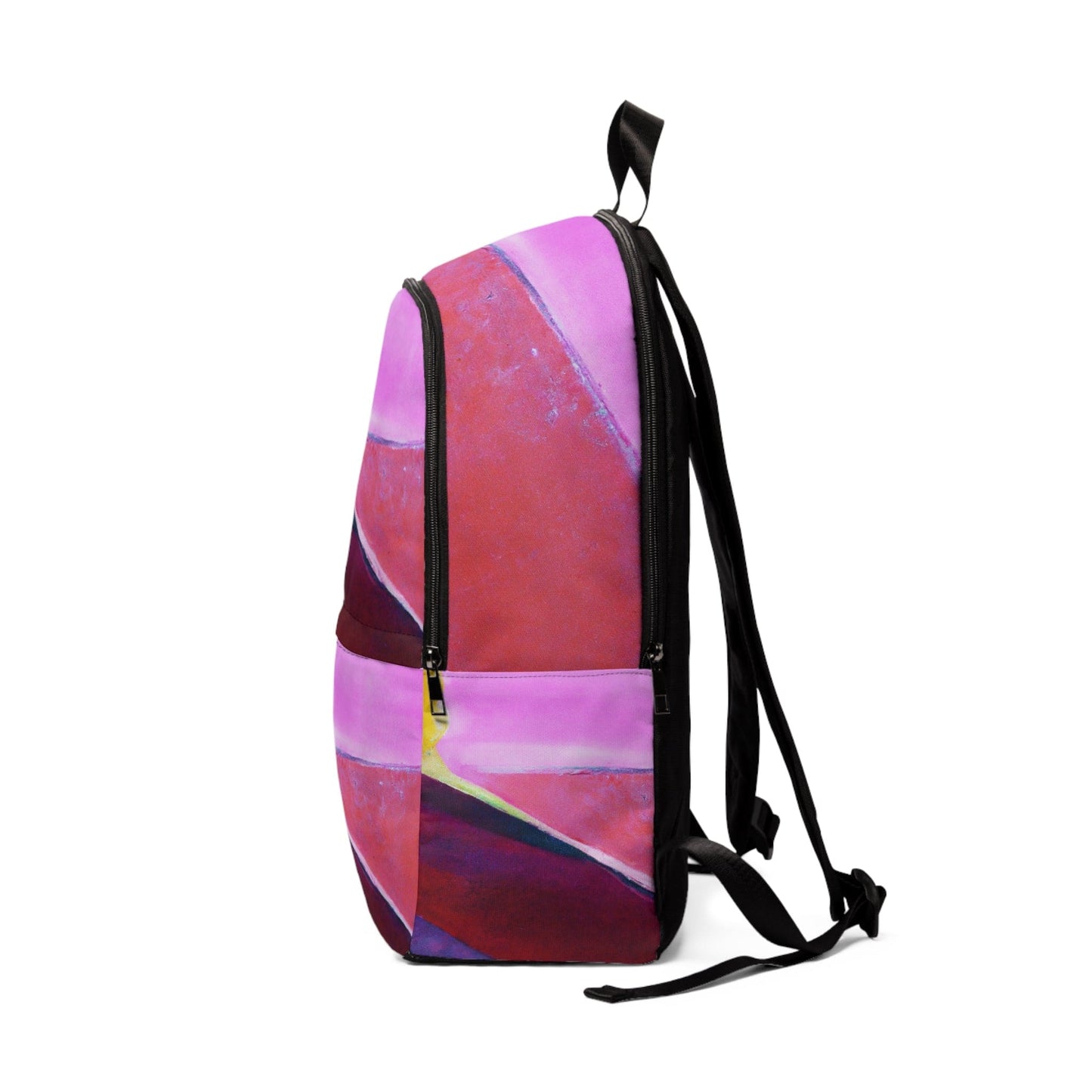 Fashion Backpack Waterproof Pink and Purple Pattern-2
