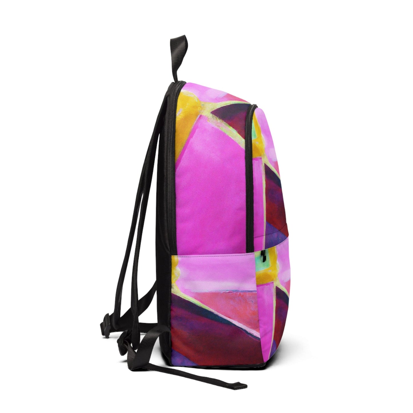 Fashion Backpack Waterproof Pink and Purple Pattern-1