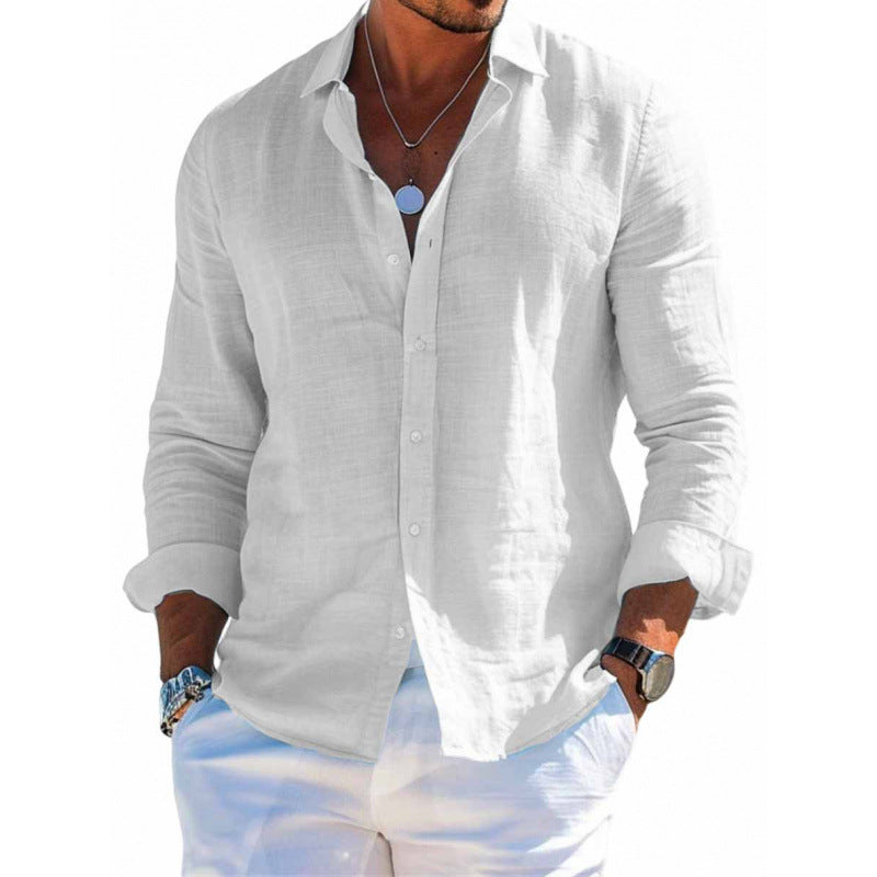 Men's Casual Loose Long Sleeve Shirt