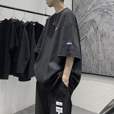 T-shirt Men's Loose Fashion Brand Round Neck