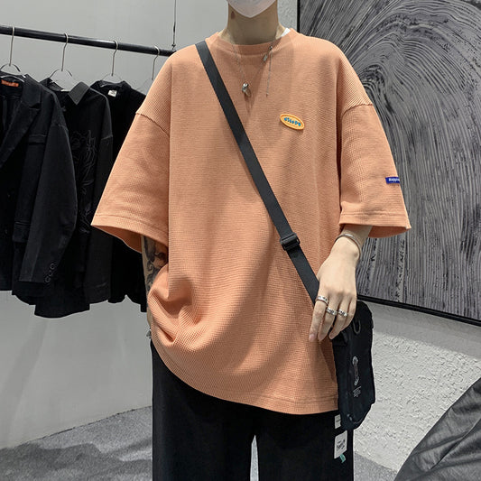T-shirt Men's Loose Fashion Brand Round Neck