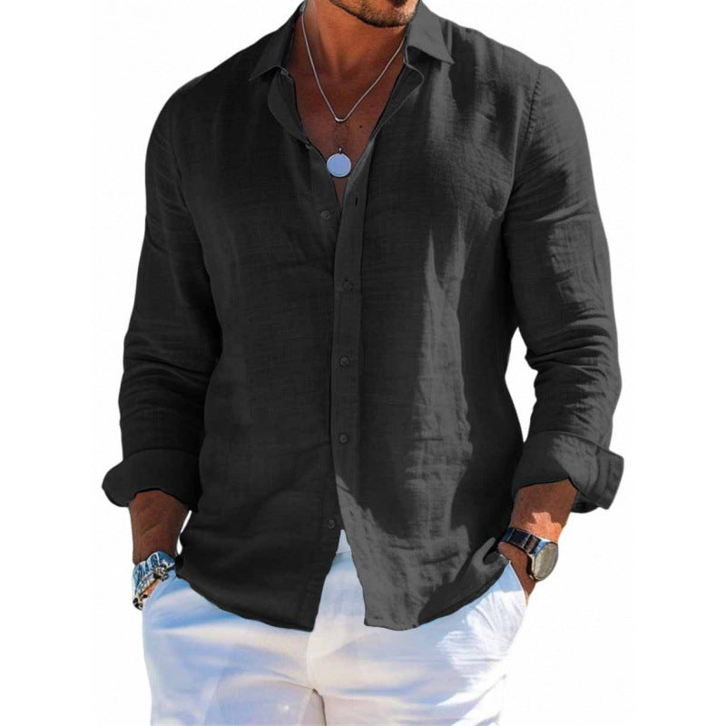 Men's Long Sleeve Shirt Casual Loose