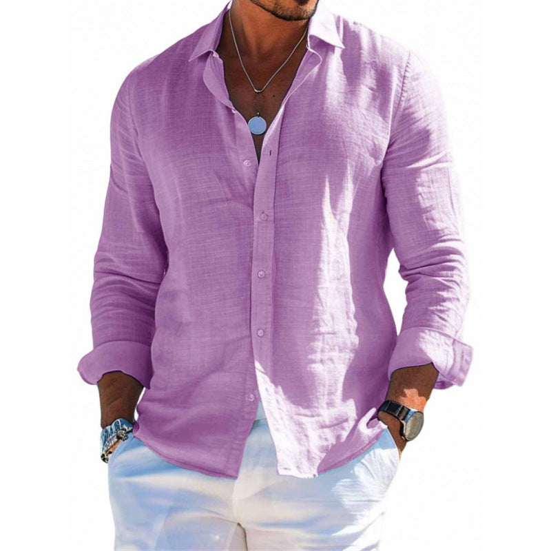 Men's Long Sleeve Shirt Casual Loose