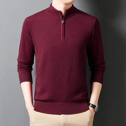 Fashion Men's Knitting Sweater Business Base Wool
