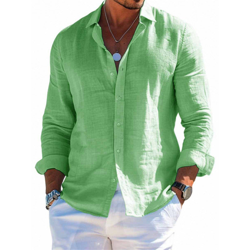 Men's Long Sleeve Shirt Casual Loose