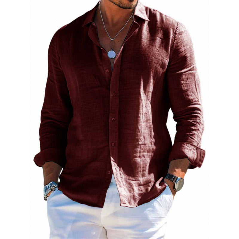Men's Long Sleeve Shirt Casual Loose