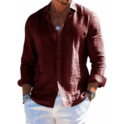 Men's Long Sleeve Shirt Casual Loose