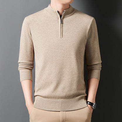 Fashion Men's Knitting Sweater Business Base Wool