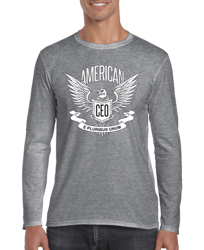 Men's American CEO Patriotic Eagle Long Sleeve Shirt
