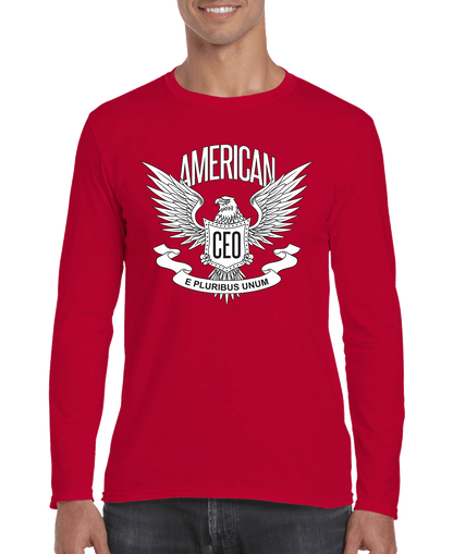 Men's American CEO Patriotic Eagle Long Sleeve Shirt