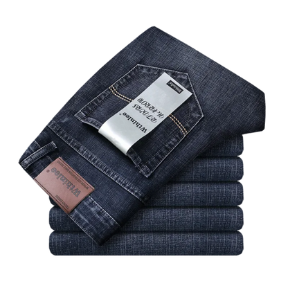 Wthinlee New Business Men's Jeans Casual Straight Stretch Fashion