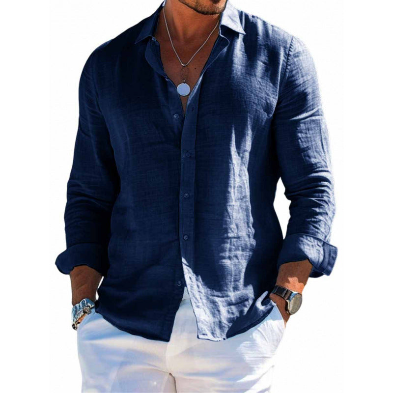 Men's Long Sleeve Shirt Casual Loose