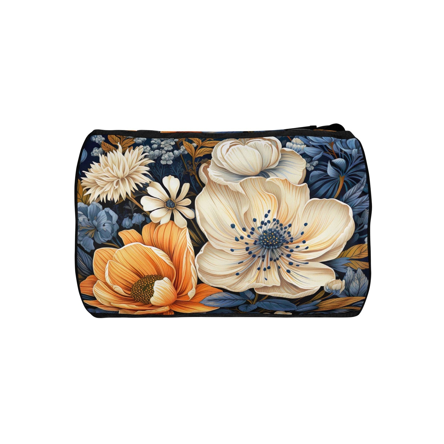 Crossbody Water-resistant Travel Bag - Blue Floral 70723-3