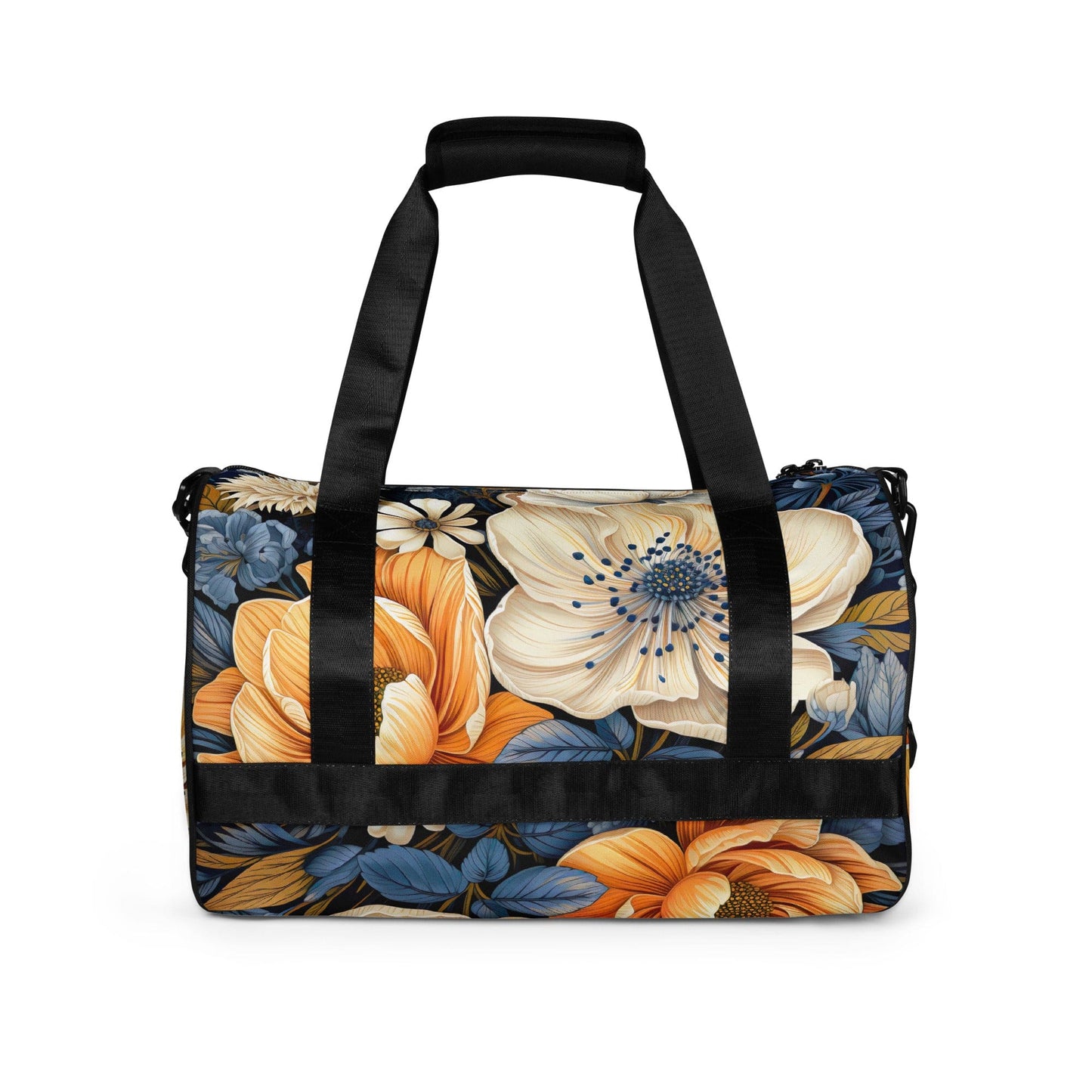 Crossbody Water-resistant Travel Bag - Blue Floral 70723-2