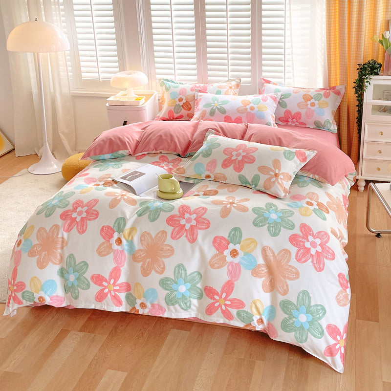 3 Piece Spring Floral Duvet Cover Set
