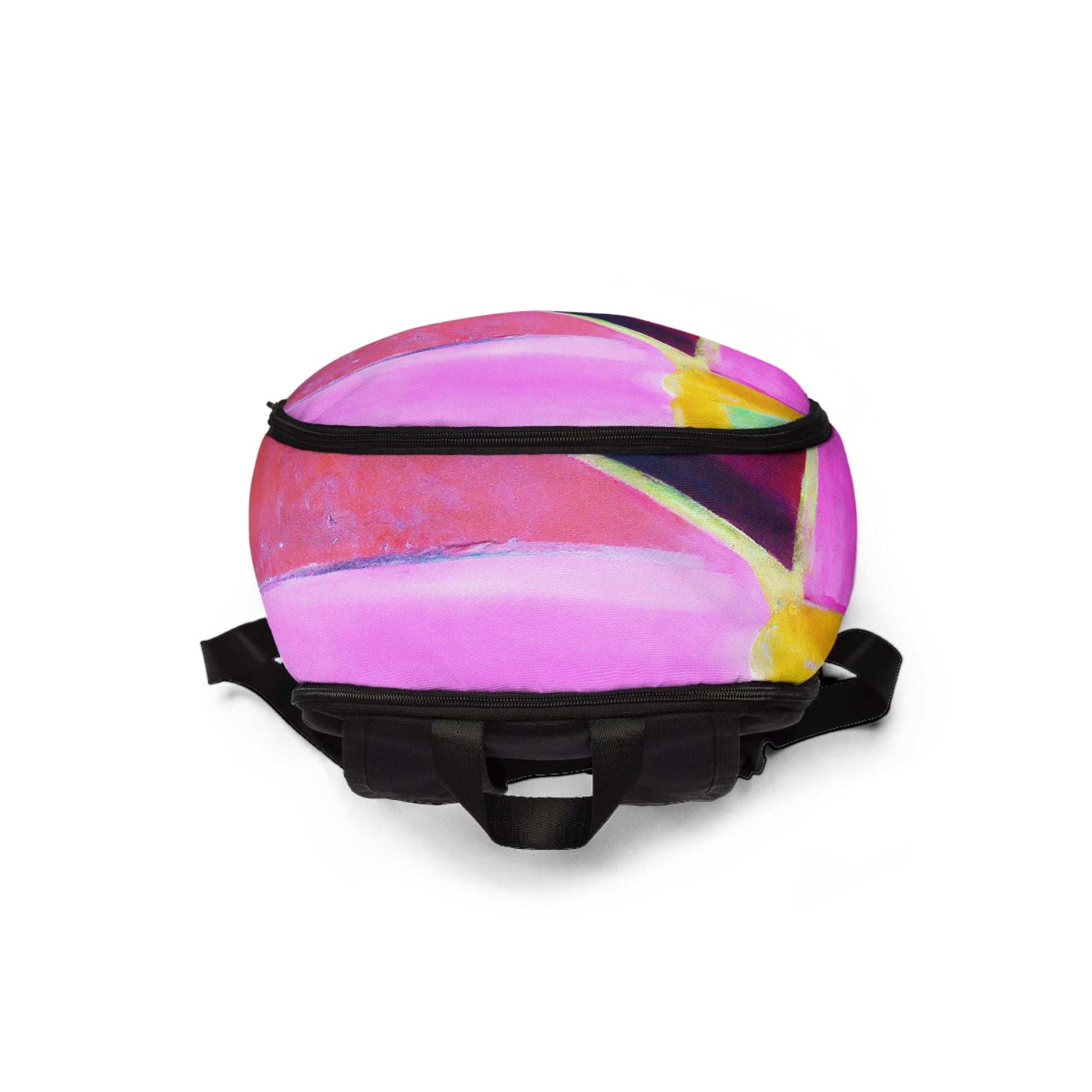 Fashion Backpack Waterproof Pink and Purple Pattern-3