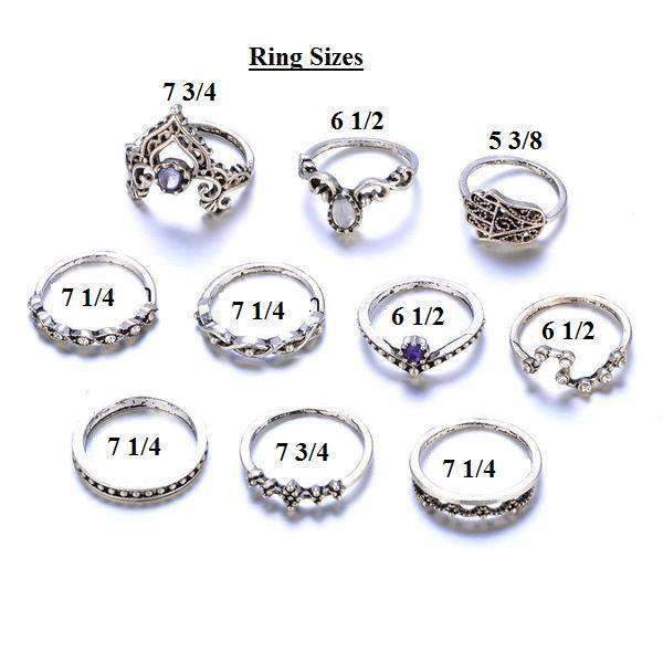 Vintage vintage stacking ring set 