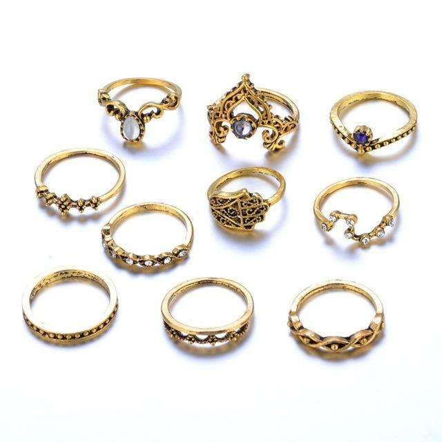 Vintage vintage stacking ring set 
