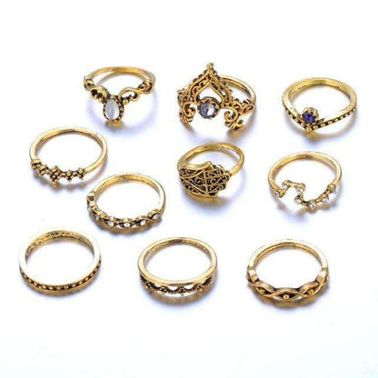 Vintage vintage stacking ring set 