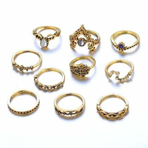 Vintage vintage stacking ring set 