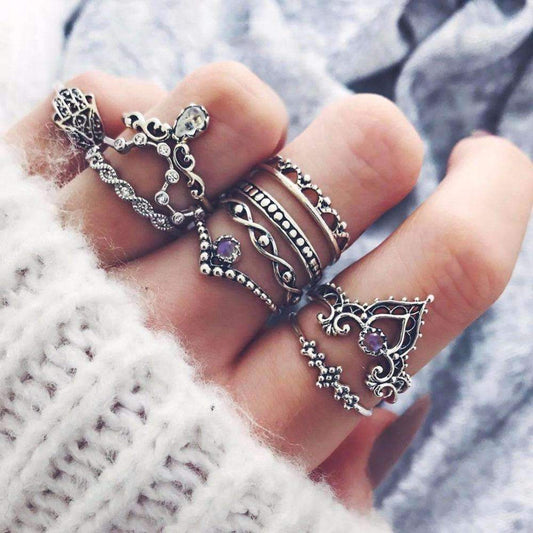Vintage vintage stacking ring set 